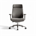 ergonomic office chair with gray upholstery and adjustable armrests 50 x 60 x 110cm